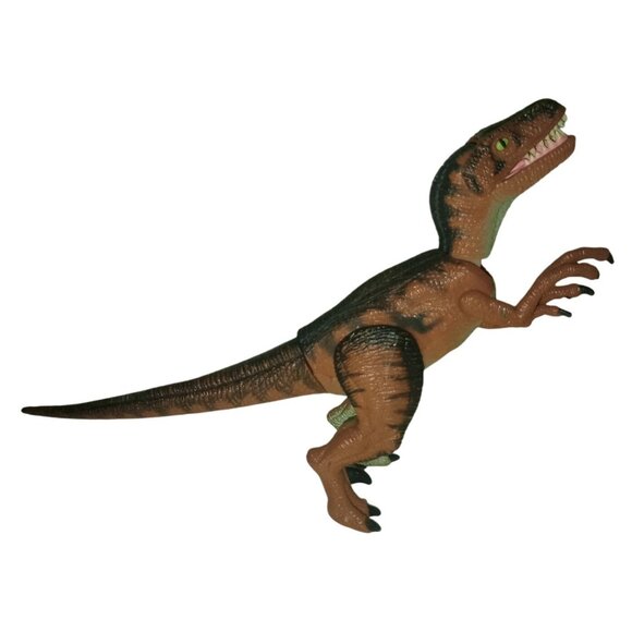 Vintage JURASSIC PARK lot of 2 Dinosaur Figures Velociraptor Pachycephalosaurus - Picture 3 of 11